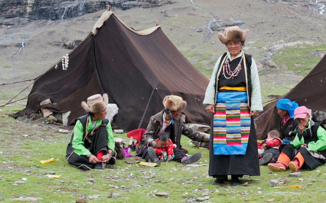 Tibetische Nomaden Mit Zelten ImageBROKER Alamy Stock Photo