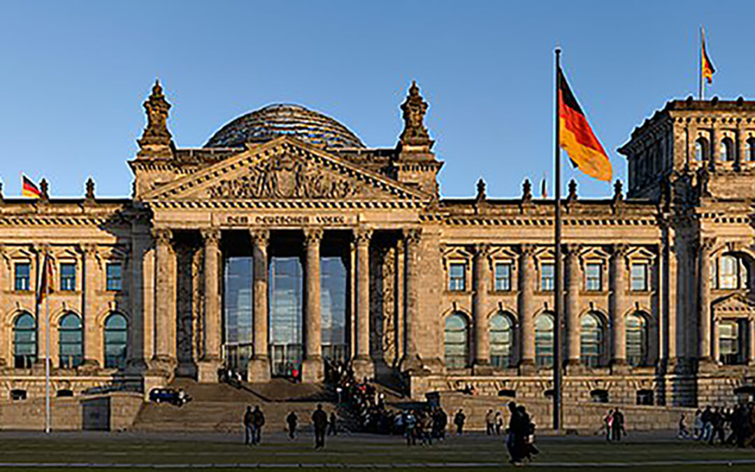 Reichstag Building Berlin View From West Before Sunset Ausschnitt