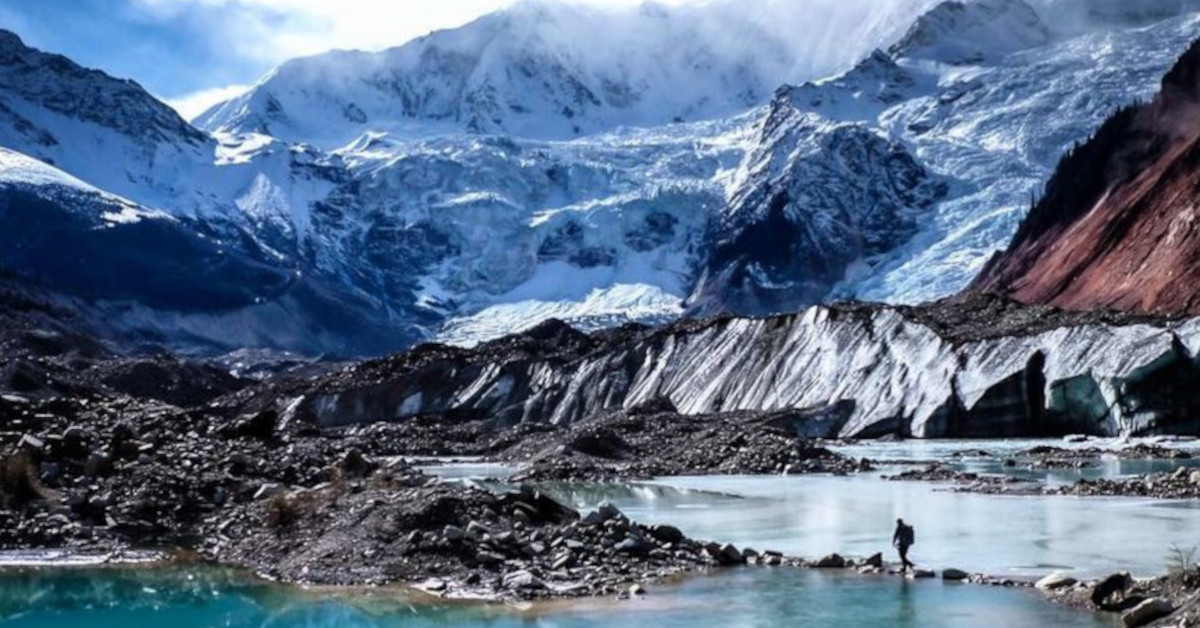 Der Migdu-Gletscher in Tibet, Foto: Pazu